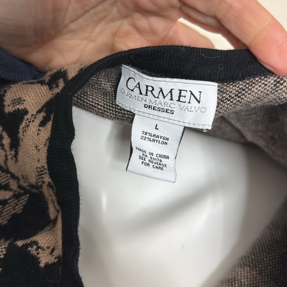 Carmen Marc valvo sweater dress L - Picture 2 of 3